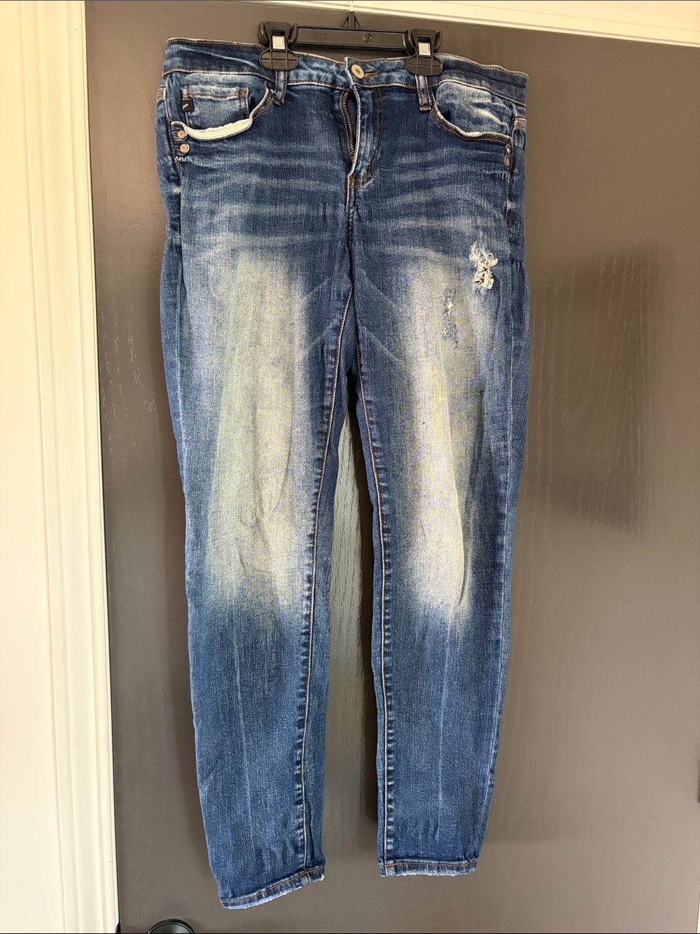 Slim Stretch Skinny Jeans in Medium Blue Wash